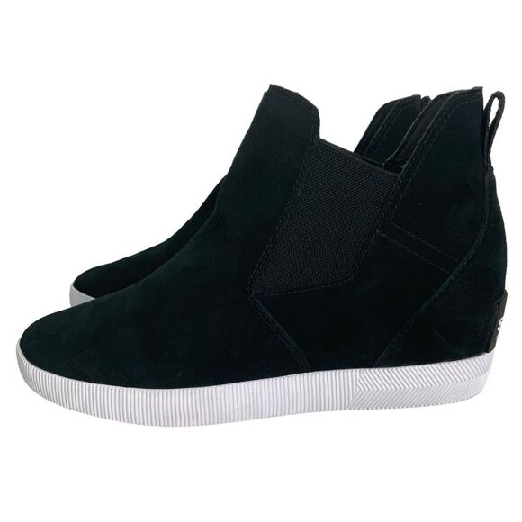 Sorel Black Out N About Slip On Wedge Boots Waterproof Size 11 NEW - Picture 3 of 11